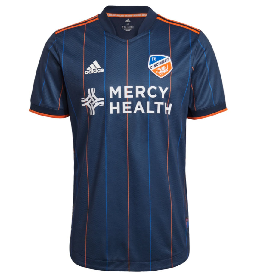 2021/22 FC Cincinnati Home Kit Soccer Jersey Player Version